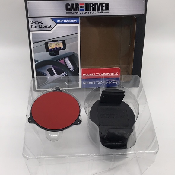 Car & Driver 2 in 1–360 Degrees Rotation Car Mount for Dashboard or Windshield - Picture 2 of 7